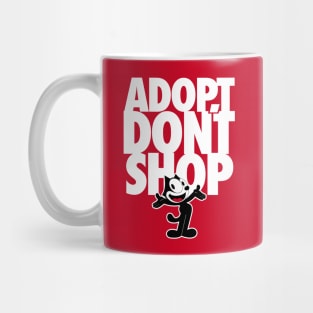 ADOPT DON'T SHOP - 2.0 - Felix the Cat Mug